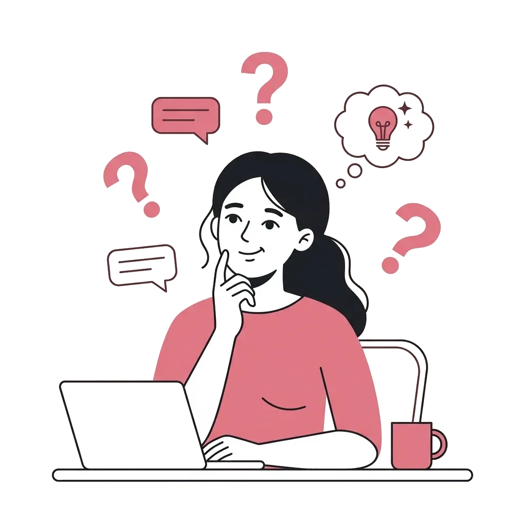 Woman reading answers to common questions about intimacy and sex education